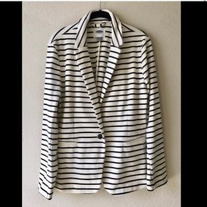 Striped Blazer (nvy/cream)
